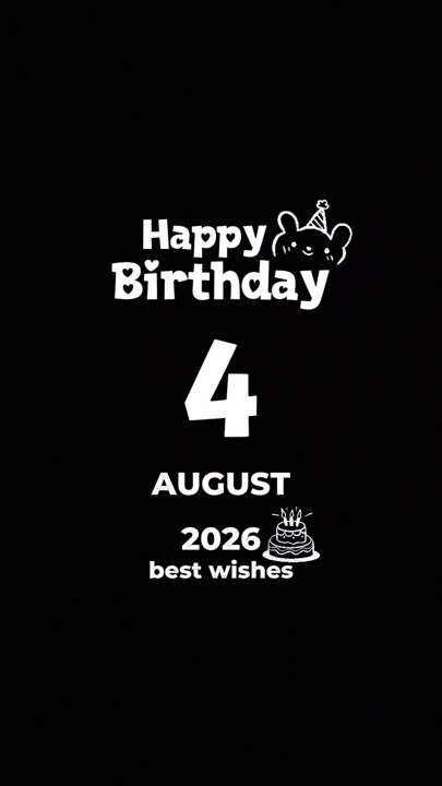 Hbd 4 august 2026