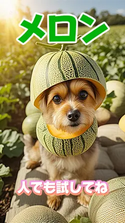 うちの子がメロンちゃんに変身