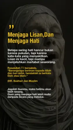 Menjaga lisan
