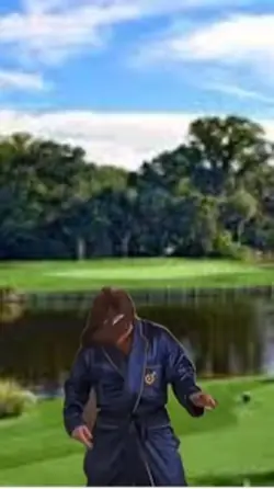 Golf play too close