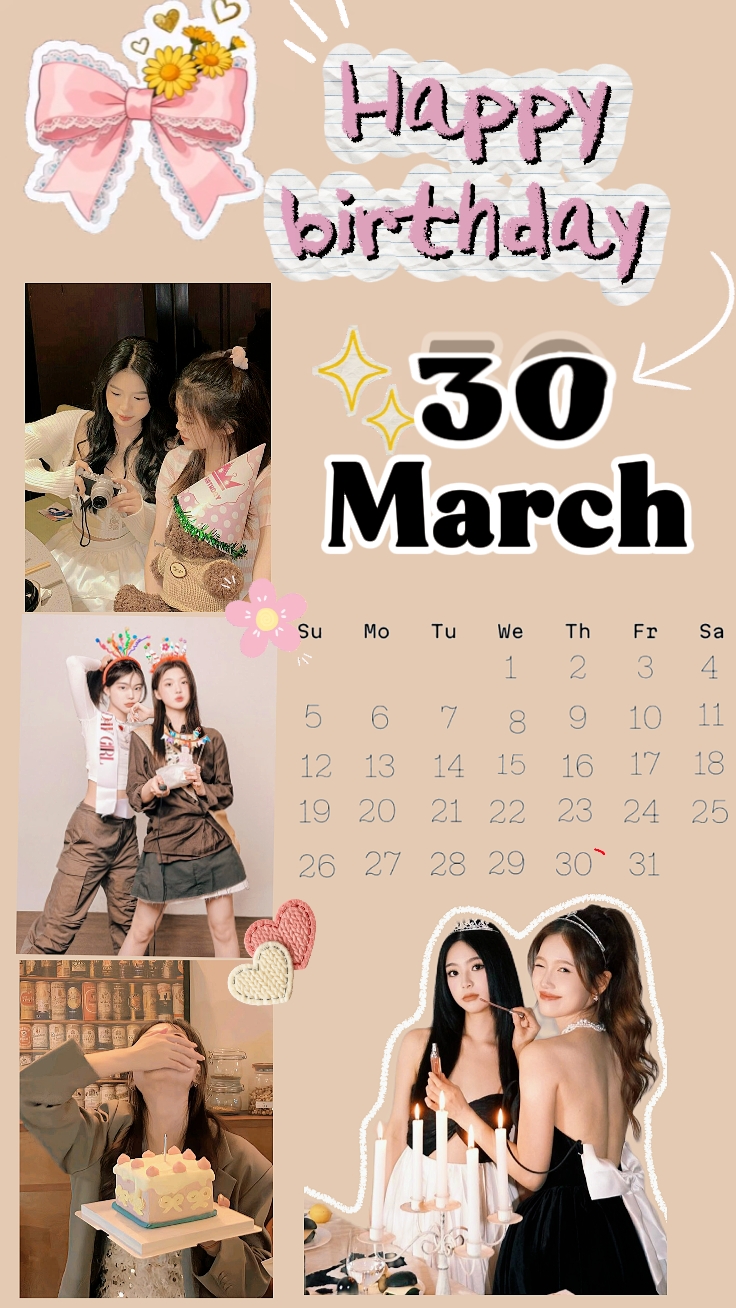 Anniversaire 30 mars 