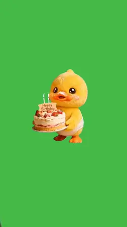 Happy birthday duck
