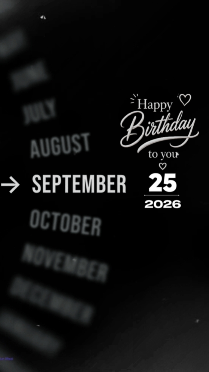 Septmber 25th brthdy
