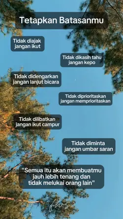 Tetapkan Batasanmu