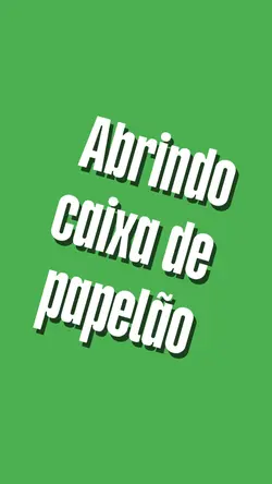 caixa de papelao