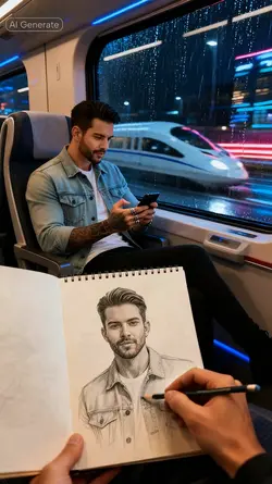 Drawn in silent