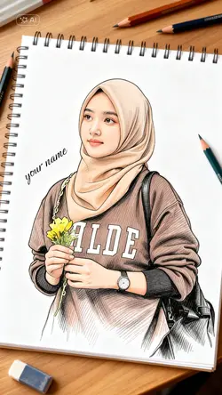 sketsa lukisan