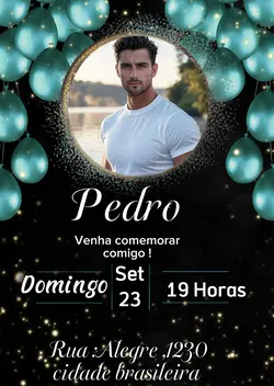 Convite aniversário 