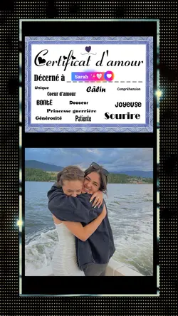 Certificat d’❤️