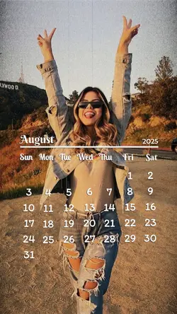 2025 AUGUST CALENDAR