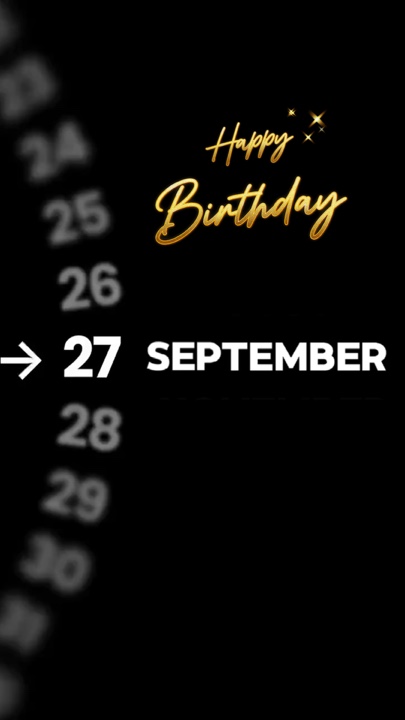 HBD 27 EYLÜL 