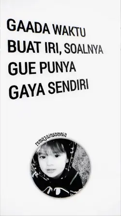 Gaada waktu buat iri