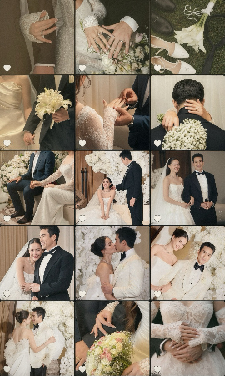 Collag de tendencia de boda