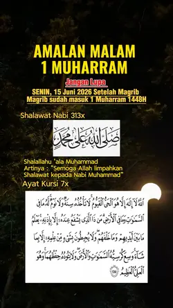 Amalan 1 Muharram 