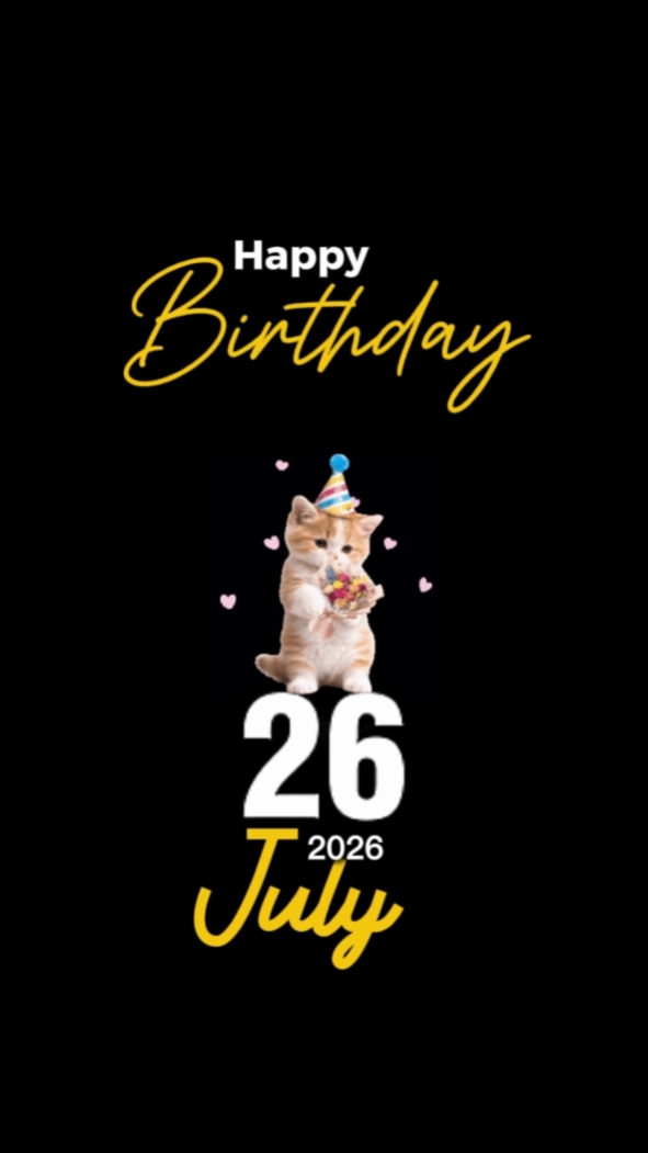BIRTHDAY CAT