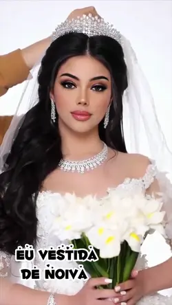 eu vestida de noiva
