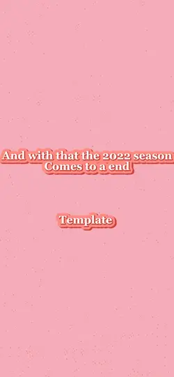 2022 season template