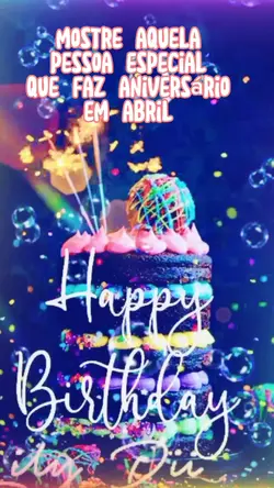aniversário em abril