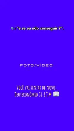 Se eu não conseguir?