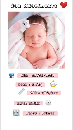 Seu nascimento 