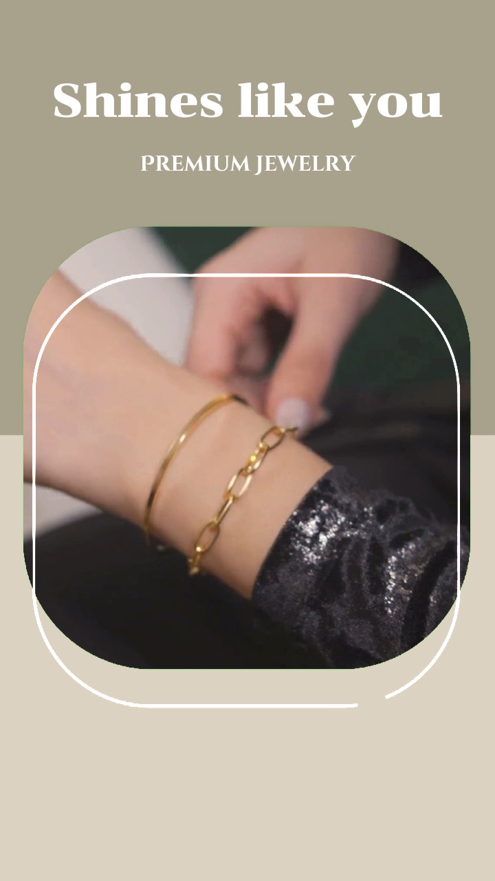 Beige Minimalist Jewellry Promo