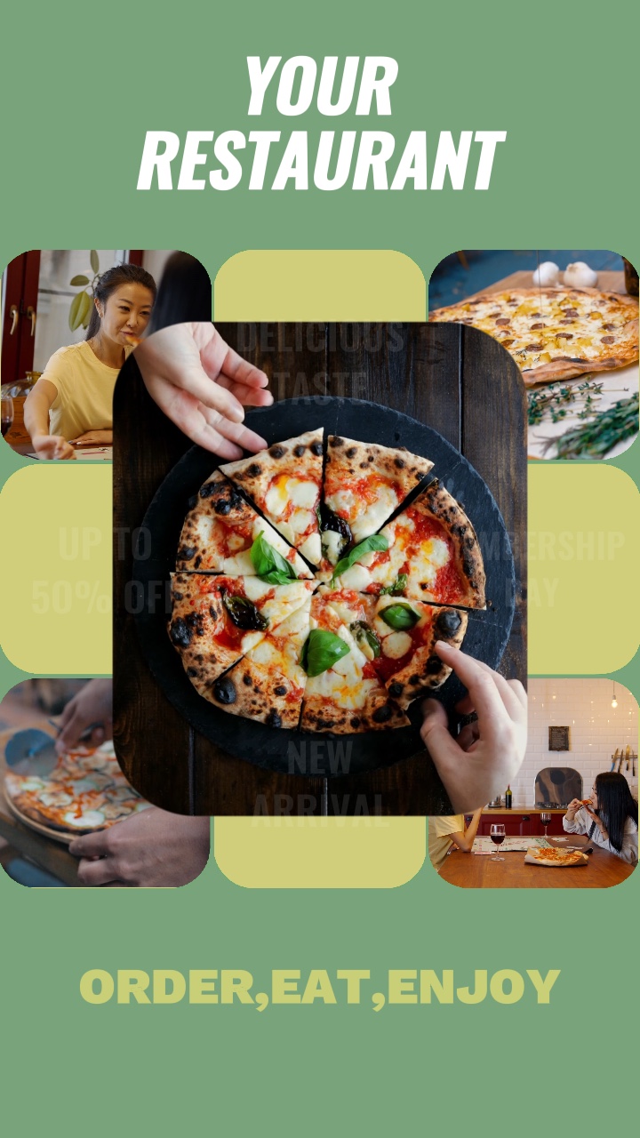 Promo Restoran Green Cream Playful
