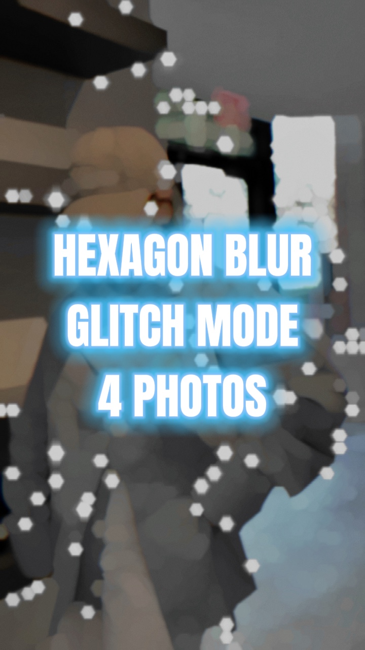 Hexagon blur glitch