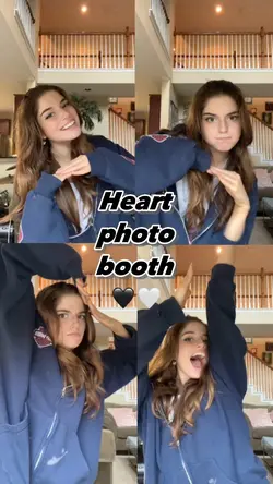 Heart photo booth