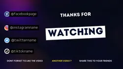 YouTube outro