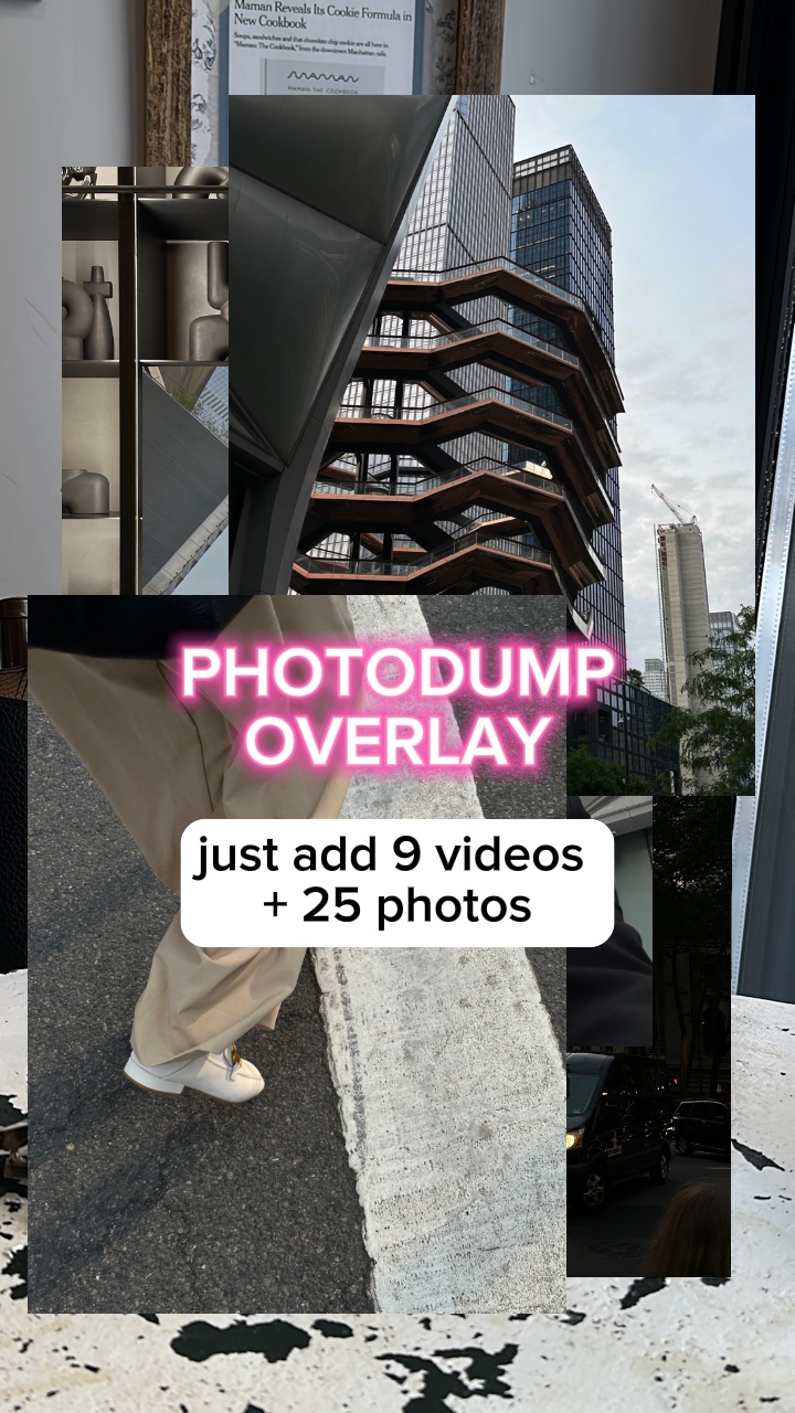 Superposición de volcado de fotos