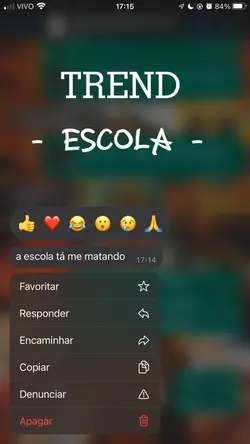 a escola ta me…