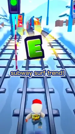 Subway Surf Letra E