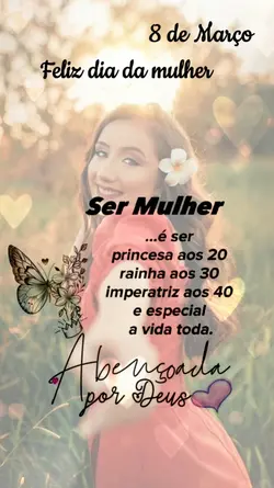 feliz dia da mulher 