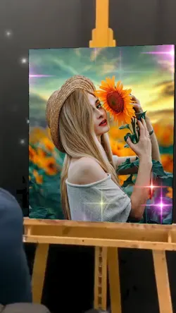 Pintura no quadro