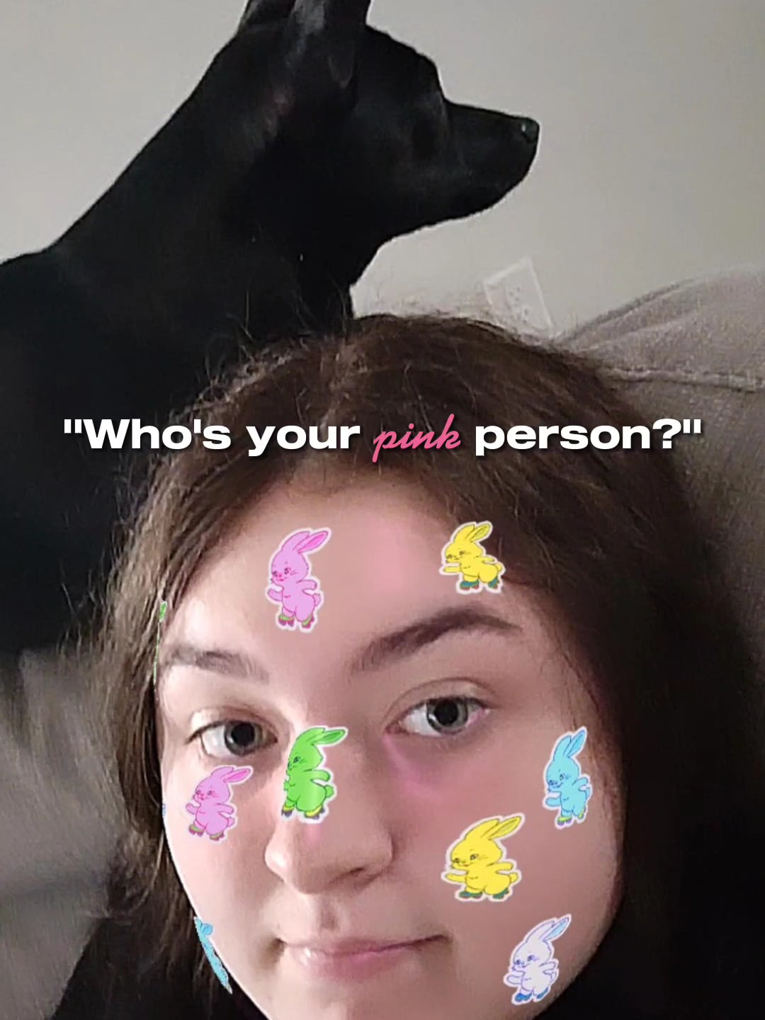 Ihre rosa Person