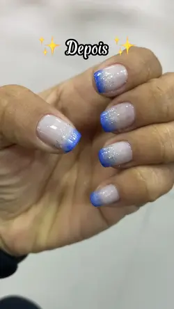 Antes e depois unhas