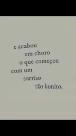 Você se foi