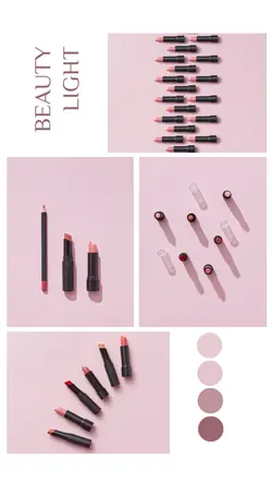 Exibição de Batons e Promoção de Maquiagem