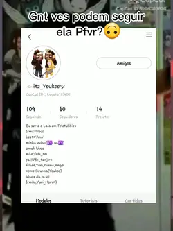 podem seguir ela?