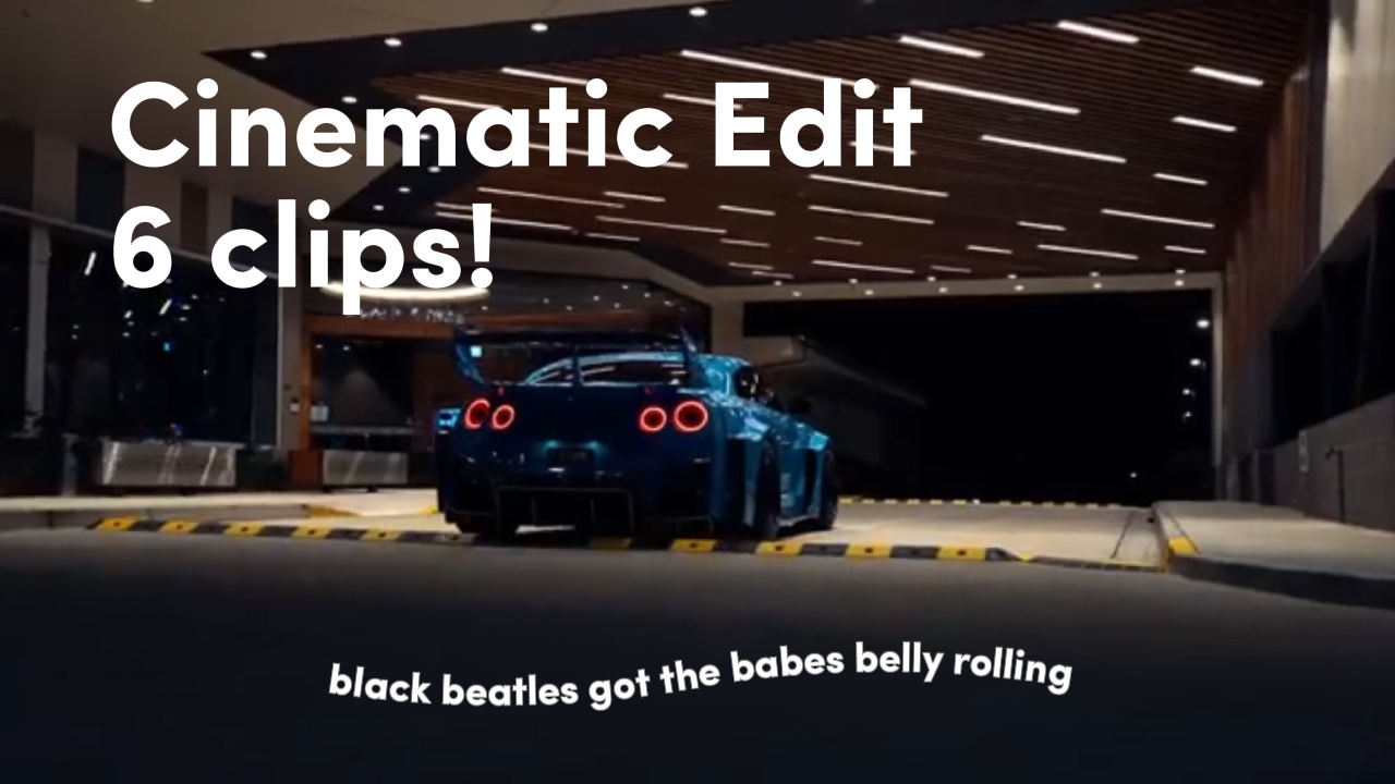 car cinematic edit 