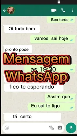 Mensagem WhatsApp 