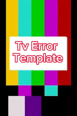 Tv error portrait! 📺