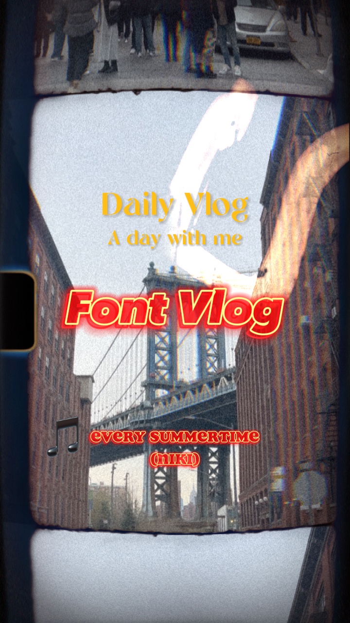 Font Vlog VCR