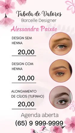 Tabela de preços