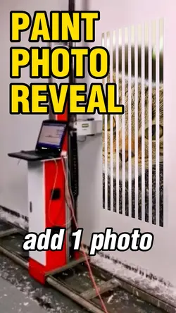 Paint photo reveal