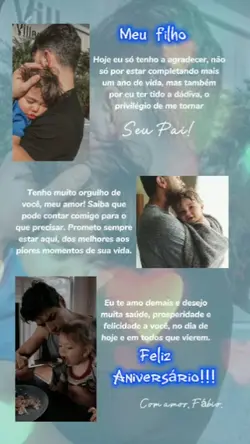 FELIZ VIDA, FILHO!