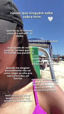 coisas sobre mim.