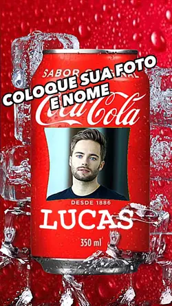 sua foto na lata 