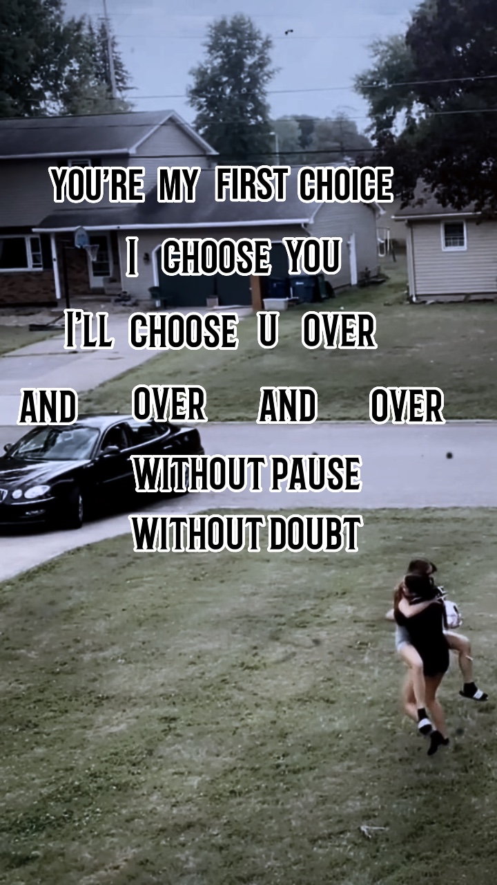 I choose you 