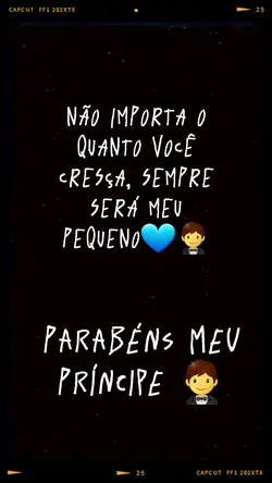 Parabéns filho